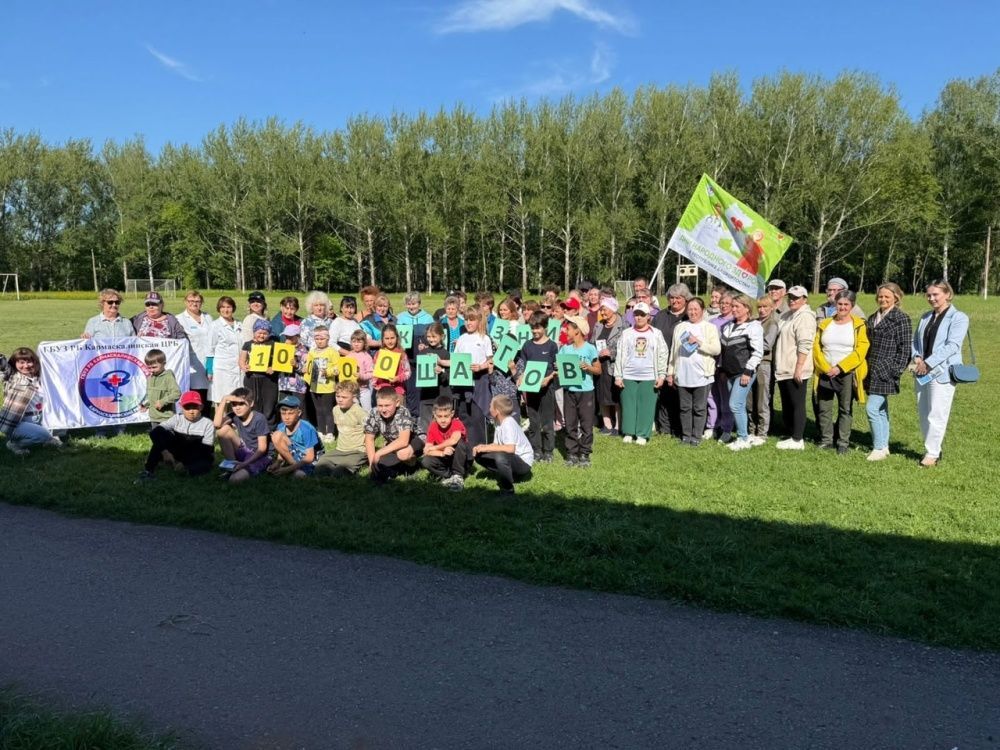 Всероссийская акция "10 000 шагов к жизни" прошла на стадионе с. Прибельский