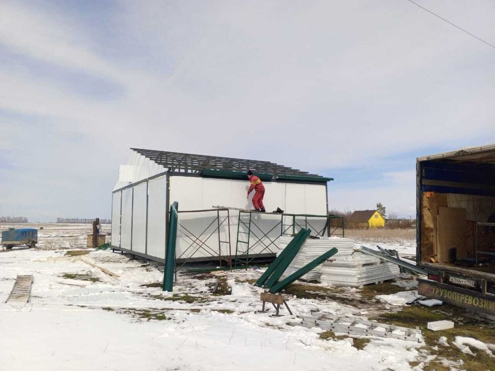 Начато строительство модульных фельдшерско-акушерских пунктов в деревнях Шарипкулово и Нижний Тюкунь