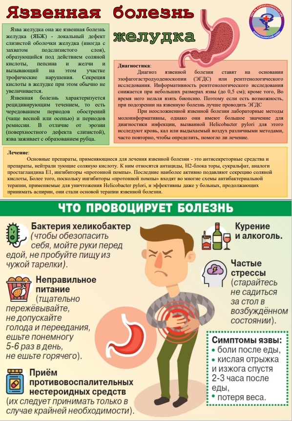 Язвенная болезнь желудка: что провоцирует болезнь?