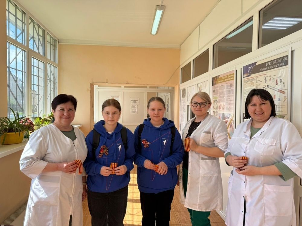 Патриотическая акция "Георгиевская ленточка" в Улукулево